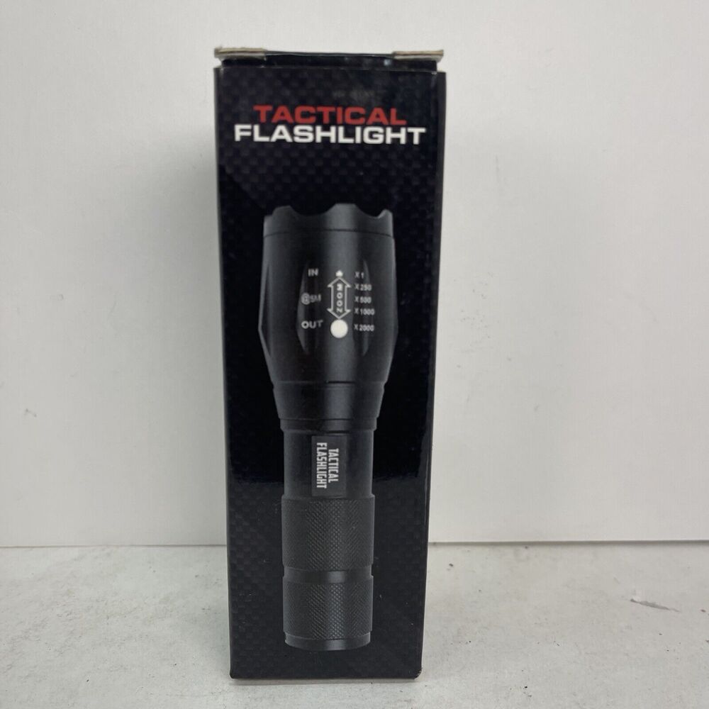Tactical Flashlight LED Flashlight flash light 2000 Lumen 10000 LUX